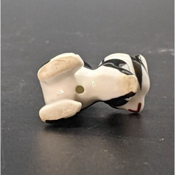 Bone China Skunk Mini Figurine Eyelashes Japan Kitsch Vtg MCM Hand Painted 1.75" - Picture 6 of 6